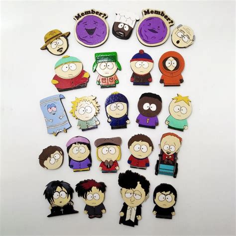 South Park Pins And Magnets Pin Magnet Kenny Cartman Randy Etsy
