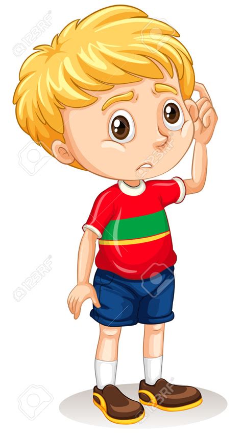 Little Boy With Sad Face Clipart Station