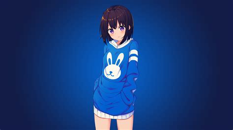 Blue Bunny Girl Anime 4k Wallpaperhd Anime Wallpapers4k Wallpapers