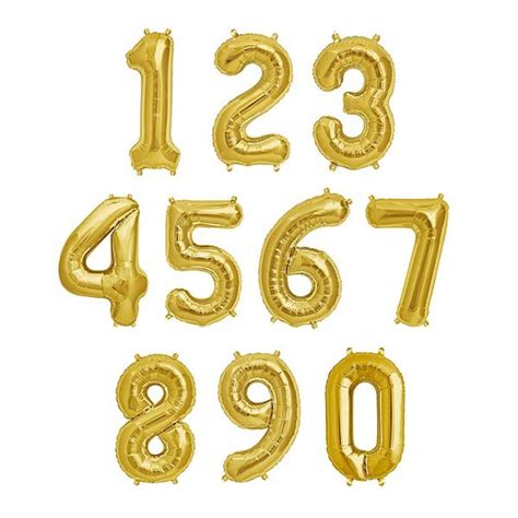 135 Gold Foil Balloon Number Gold Foil Balloons Gold Number