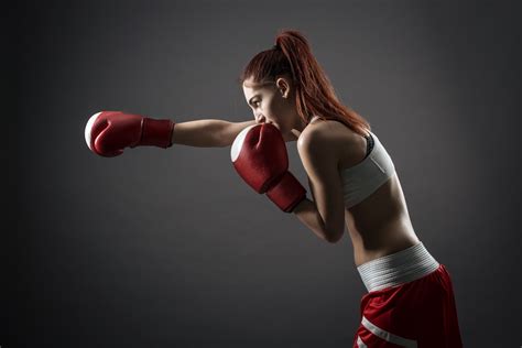 Fondos De Pantalla Deportes Mujer Modelo Rojo Boxeo Pelota Huelga Músculo Brazo