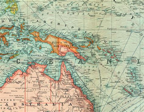 Old World Map Mercator Projection Fine Reproduction