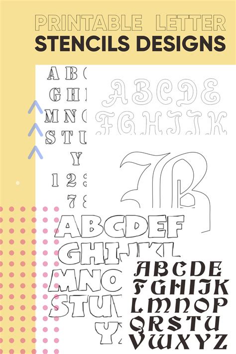 10 Best Free Printable Letter Stencils Designs Pdf For Free At Printablee