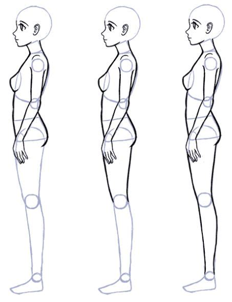 How To Draw Anime Side View Full Body Profile Manga Tuts Drawing