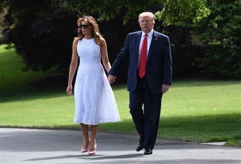 Melania Wows In Pretty Sleeveless White Lace Dress At Wh The Daily Caller
