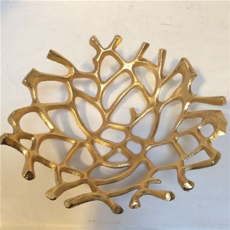 Gold Metal Decorative Bowl Chairish