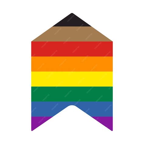 Premium Vector Rainbow Pride Flag Arrow Vector Illustration