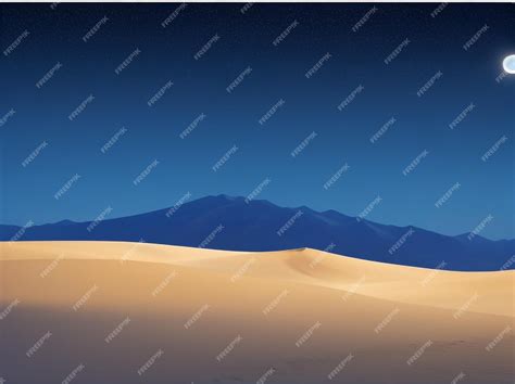 Premium Ai Image Rolling Sand Dunes Form A Scenic Desert Landscape