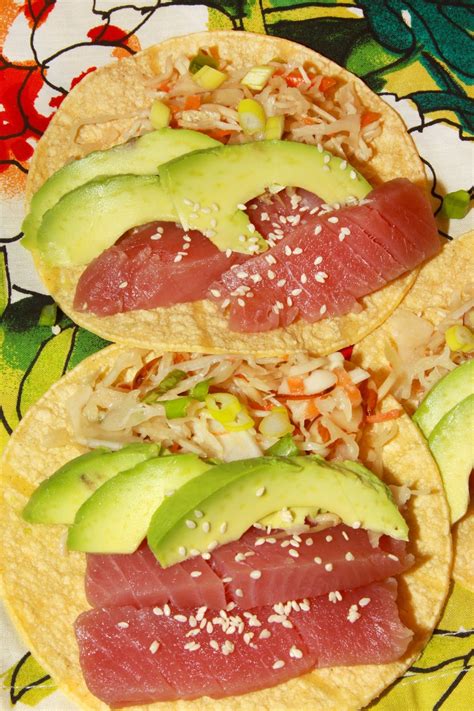 Check spelling or type a new query. For the Love of Food: Ahi Tuna Fish Tacos with Wasabi ...