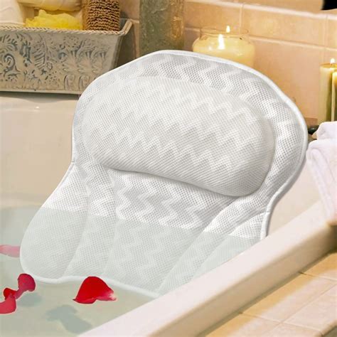 Buy Bath Pillow Luxury Bathtub Pillow Besititli Ergonomic Bath Pillows For Tub Neck And Back