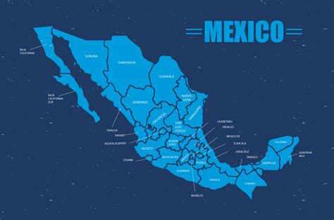 Mexico Map Vector Vector Download