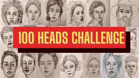 I Tried The 100 Heads Challenge 🎨 My Experiences Of Ahmed Aldooris 100