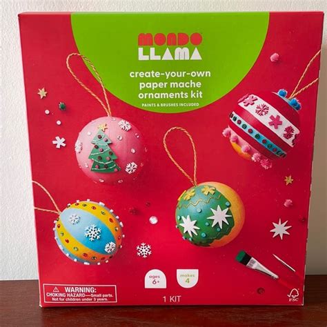 Mondo Llama Office Mondo Llama Createyourown Paper Mache Ornaments