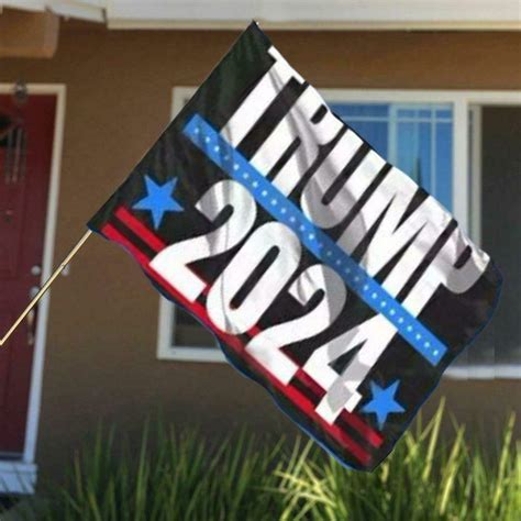 Trump 2024 Flag 3 X 5 Ftill Be Back Presidential Election Usa Stock