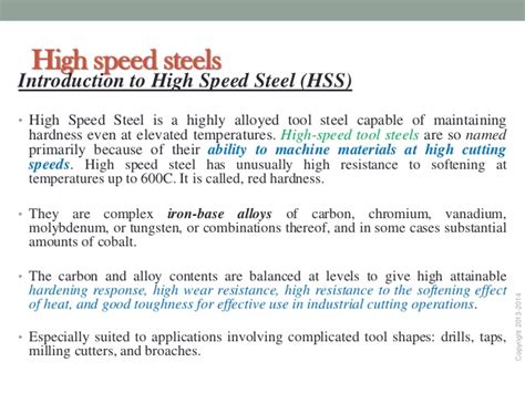 38 Hss Steel Composition Steelcomposition
