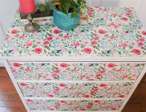 How To Decoupage Furniture With Floral Napkins Semigloss Design