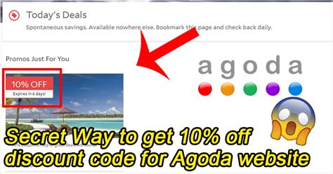 Grab the latest agoda promotion codes/ discount coupons for malaysia from march 2021 onwards. Secret Way to get 10% off discount code for Agoda website ...