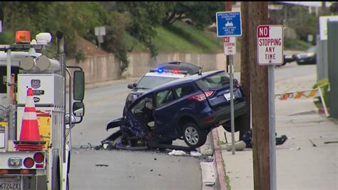 Head On Collision In Monterey Park Leaves 1 Dead 1 Injured Ktla