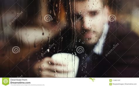 Thoughtful Man Looking Out The Window Stock Image - Image of thoughtful, office: 113621187
