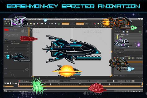 Pixel Art Space Shooter Game Kit Game Assets Graphicriver