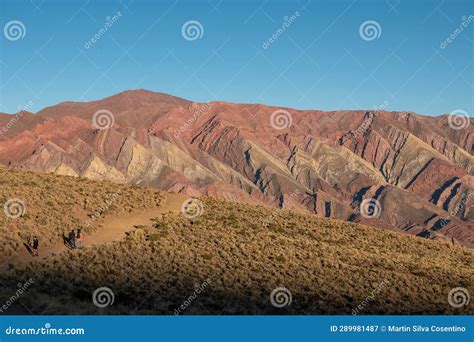 People In The Serrania De Hornocal The Hill Of The Fourteen Colors In