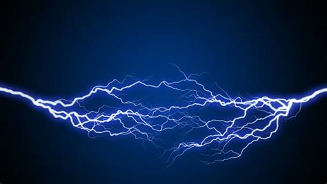 Creative Abstract Loop Video Background With Blue High Voltage Electric