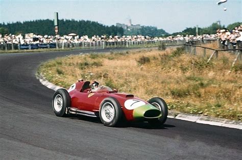skudeˈriːa ferˈraːri) is the racing division of luxury italian auto manufacturer ferrari and the racing team that competes in formula one racing. Peter Collins Ferrari 801 German GP 1957