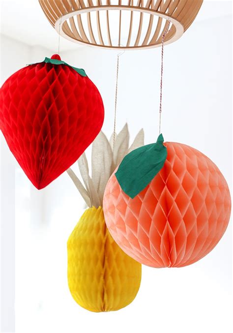 Alibaba.com offers 1,234 paper decorative apple products. DIY Honeycomb Paper Fruit Party Decorations - My Poppet Makes