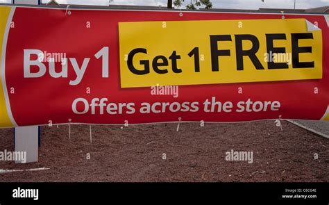 Buy One Get One Free Bogof Offers Across The Store Red And Yellow Sales