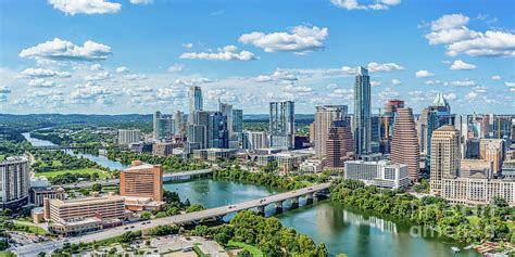 Aerial Austin Skyline Photograph By Bee Creek Photography Tod And