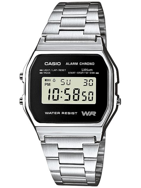Digital watches are an ideal choice if you want a highly functional timepiece that can be used for sporty activities as well as for everyday use. CASIO Alarm Chrono Digital Watch A158WEA-1EF • uhrcenter