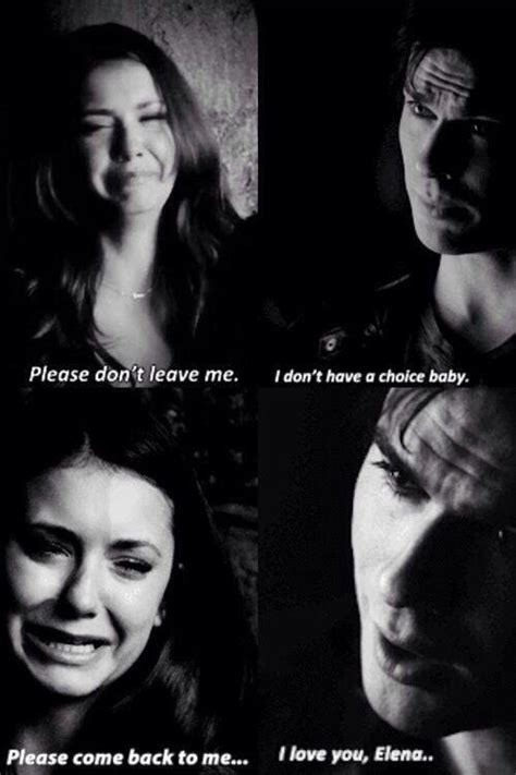 I've been in love, it's painful damon salvatore. love quote Black and White the vampire diaries elena ...