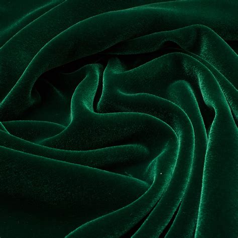 Deep Emerald Green Plain Velvet Joel And Son Fabrics