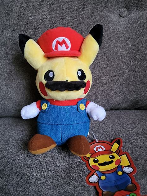 Mavin Pokemon Center Japan Mario Pikachu Plush