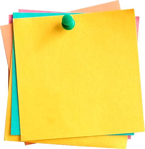 Transparent Blank Post It Note Png Paper Free Transparent Clipart My