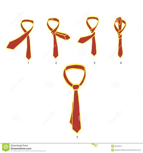 How to tie a full windsor knot. Instructions How To Tie A Tie Stock Photography - Image ...
