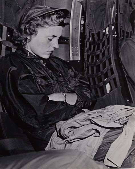 Navy Flight Nurse Catches A Few Winks Women Of World War Ii
