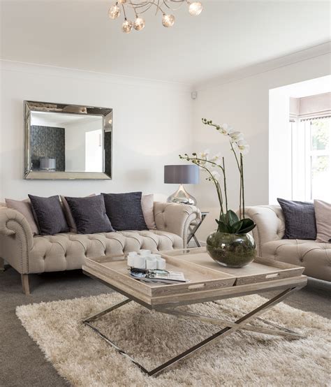 Cream And Grey Living Room