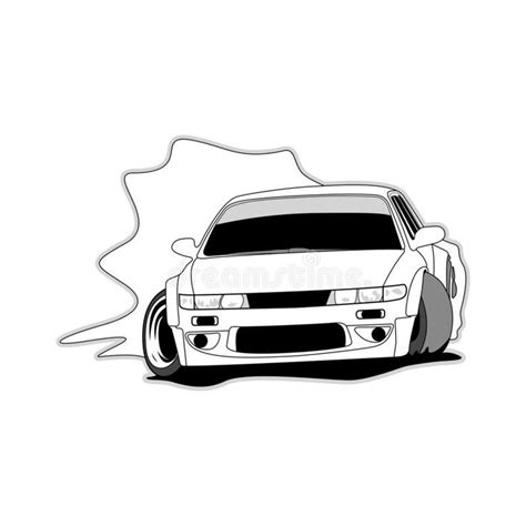 Illustration About Drift Car S13 In Vector Illustration Of Cool