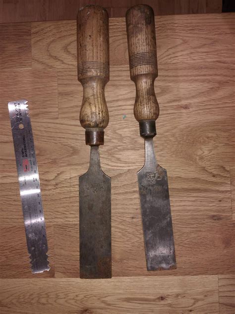Junkyard find: Ward & Payne firmer chisels. Who knows their old English