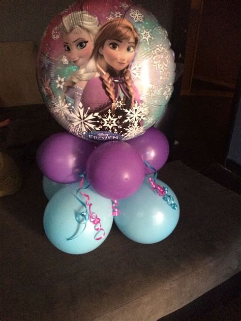 Frozen Party Balloon Centerpiece Or Decoration All Cost Me 5 Made By