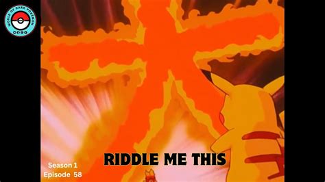 Riddle Me This Pokémon Season 1 Episode 58 Youtube