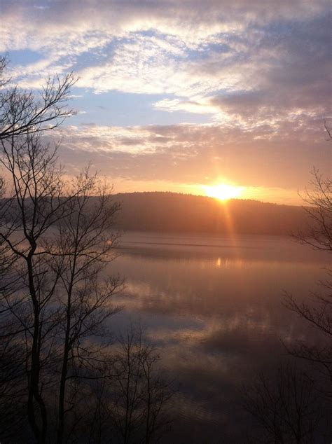 Early Spring Sunset And A Great View On Lake Wallenpaupack Poconomtns