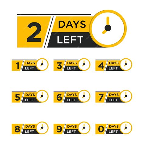 Premium Vector | Number of days left banner design with countdown timer