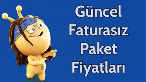 Turkcell Faturasız Paket Fiyatları Adet lü Tarife
