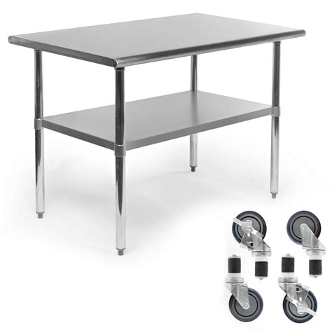 Gridmann Nsf Stainless Steel Commercial Kitchen Prep Work Table W
