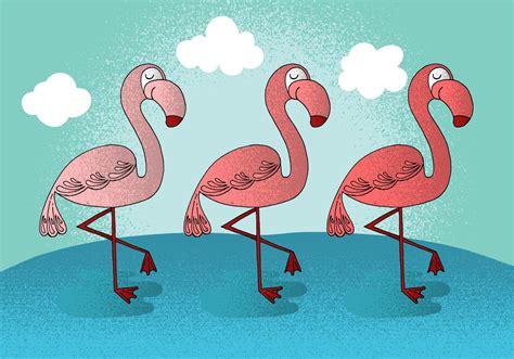 Happy Flamingo Vectors Download Free Vector Art Stock Graphics And Images