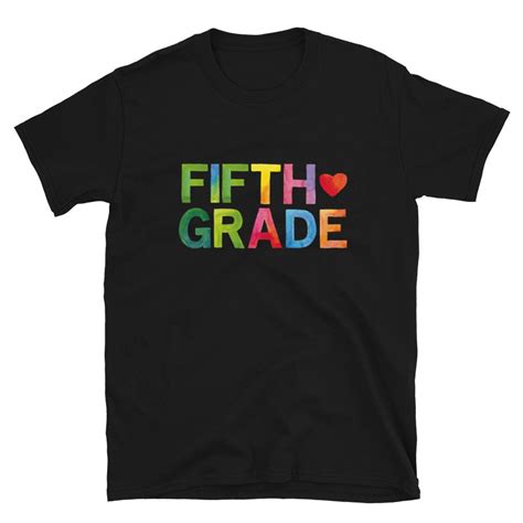 Cute Fifth Grade Team Shirt Watercolor Style Tee 5th Grade Etsy