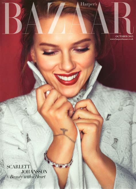 Smartologie Updated Scarlett Johansson For Harpers Bazaar Uk October