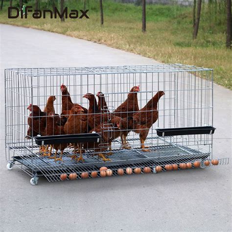 Laying Hen Cage Automatic Rolling Egg Hen Cage Folding Hen Cage Home